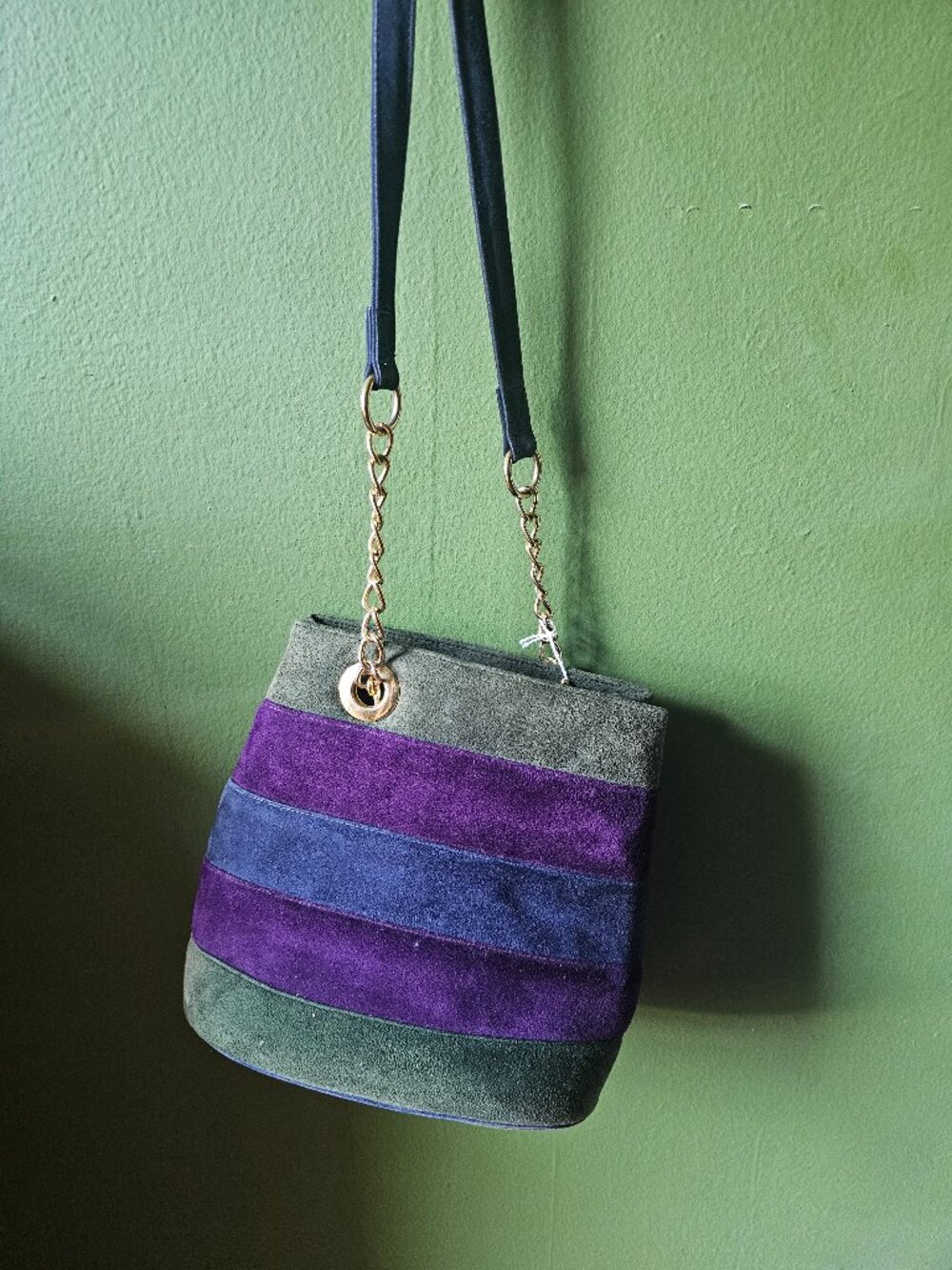 Vintage Stripe Cross Body Bag